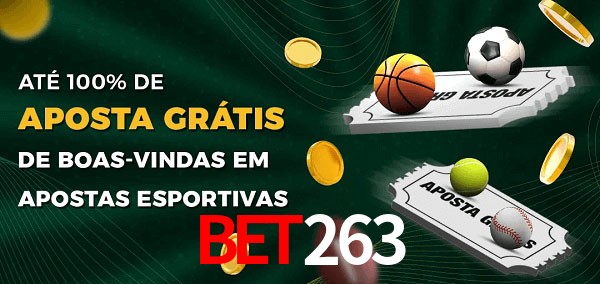 Bet263 Ate 100% de Aposta Gratis
