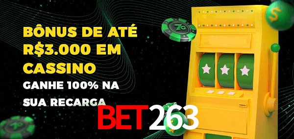Bet263 melhor bônus de depósito
